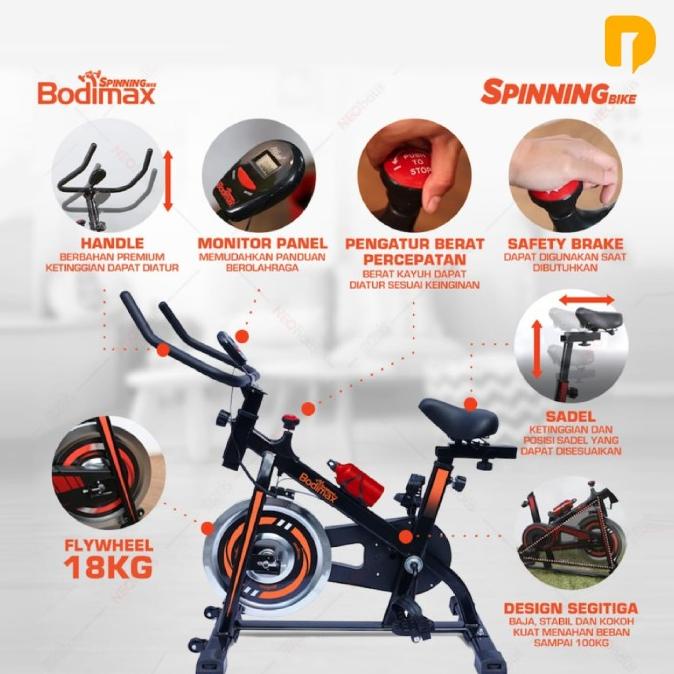 Bodimax Spinning Bike Sepeda Statis Ss46546