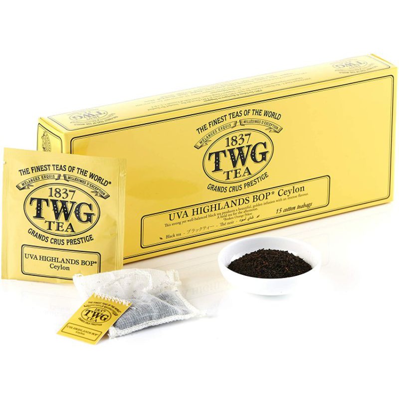 

TWG TEA Uva Highlands Bop Ceylon 15 Cotton Teabags