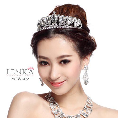 [PALING LARIS] CRYSTAL CROWN BRIDAL MAHKOTA PESTA AKSESORIS RAMBUT WANITA MPW009