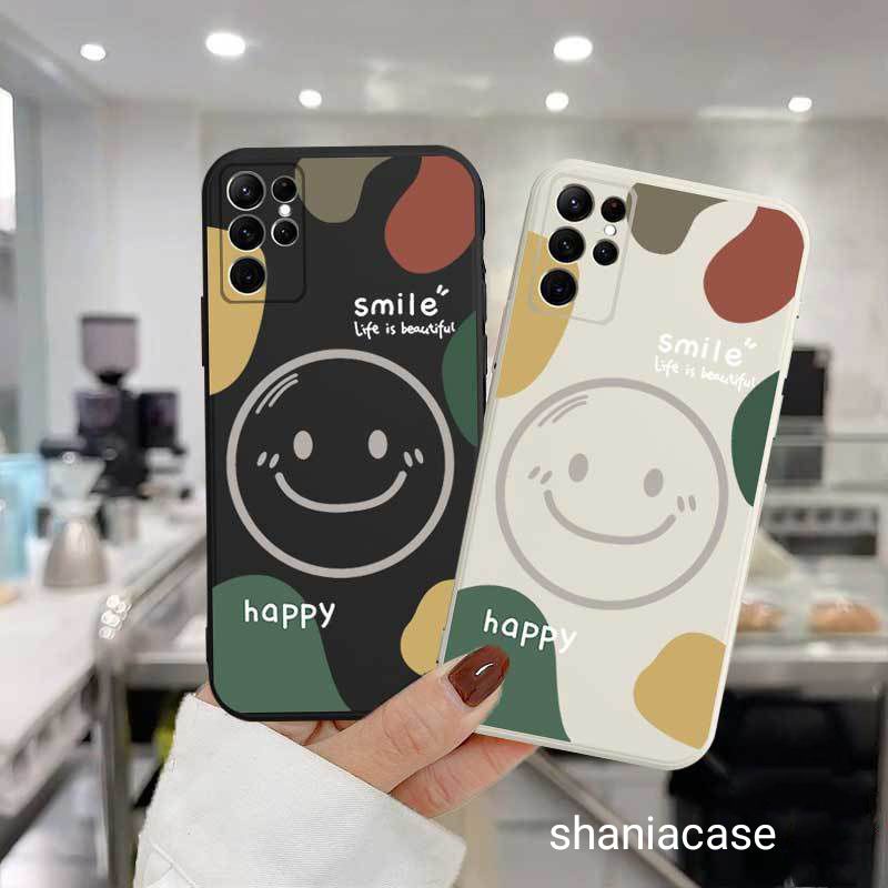 Soft Case Tpu IMPORT Motif Smiley untuk/Vivo/Y17/Y21(2020) /OPPO A15 A54 A5S A3S A16 A95 A7 A5 A9 A3