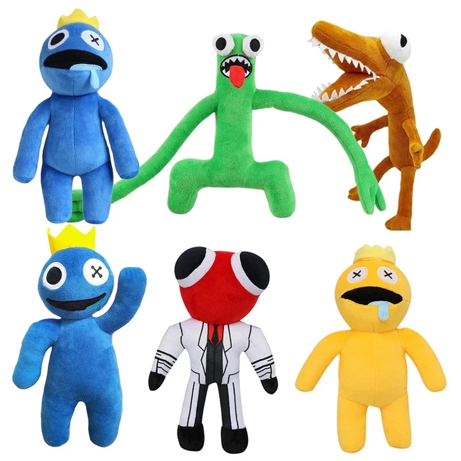 30 / 20cm Rainbow Friends Boneka Roblox Game Peripheral Bahan Plush Warna Pelangi Untuk Hadiah Natal