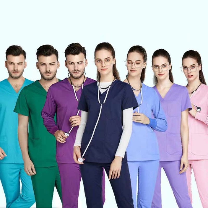 1 SET BAJU CELANA PREMIUM Baju Jaga Perawat Dokter OKA OK Lengan Panjang Dinas Petugas Medis Operasi