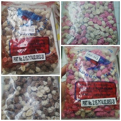 

Maleo Kacang Kembang / Goyang Cokelat Pink Sedang - Ole - Ole / Jajanan / Cemilan Khas Manado