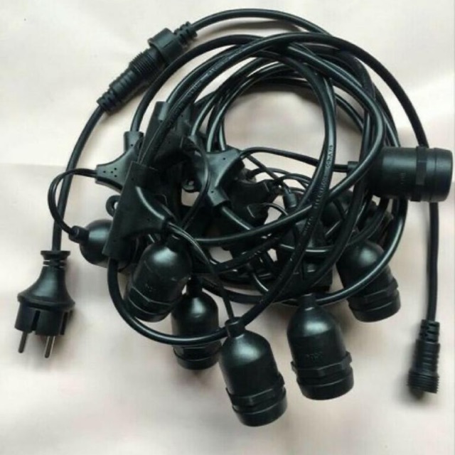 kabel fitting gantung outdoor 5 meter 10 fitting lampu gantung cafe lampu gantung taman kabel taman