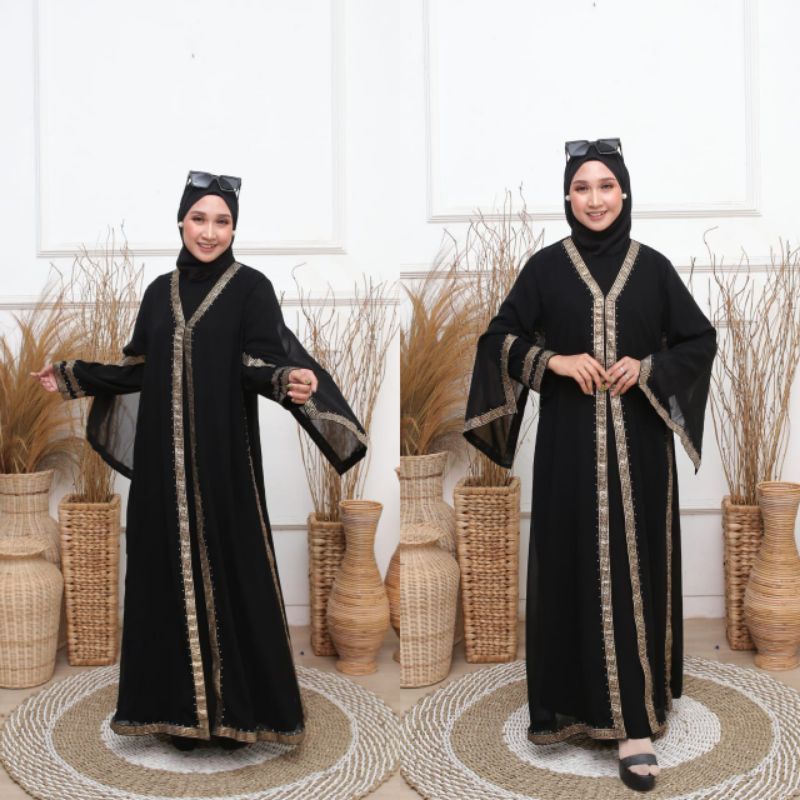 Abaya Saudi Dubai 195 Renda G By Hawabaya