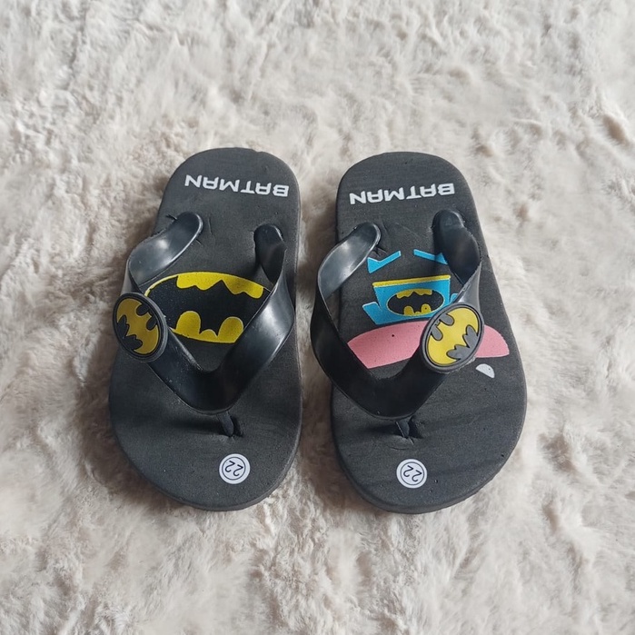 Sandal jepit anak BATMAN