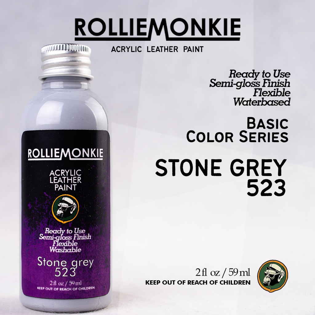

Rolliemonkie Cat Acrylic Leather Paint - Stone Grey