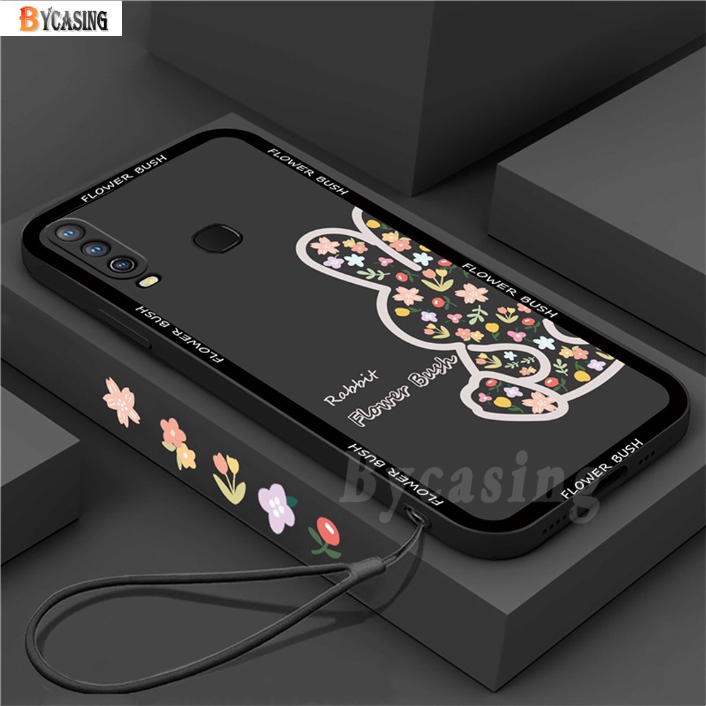 Casing Silikon Huawei Y6P Y7A Nova 5T Nova 3i Nova 7i Y6 Pro Y7 Pro 2019 Y9S P30 Lite Motif Kelinci Bunga