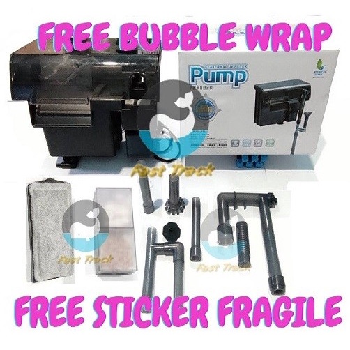 Filter Gantung Aquarium plus UV JENECA XP U5 INCLUDE 2 MEDIA FILTER