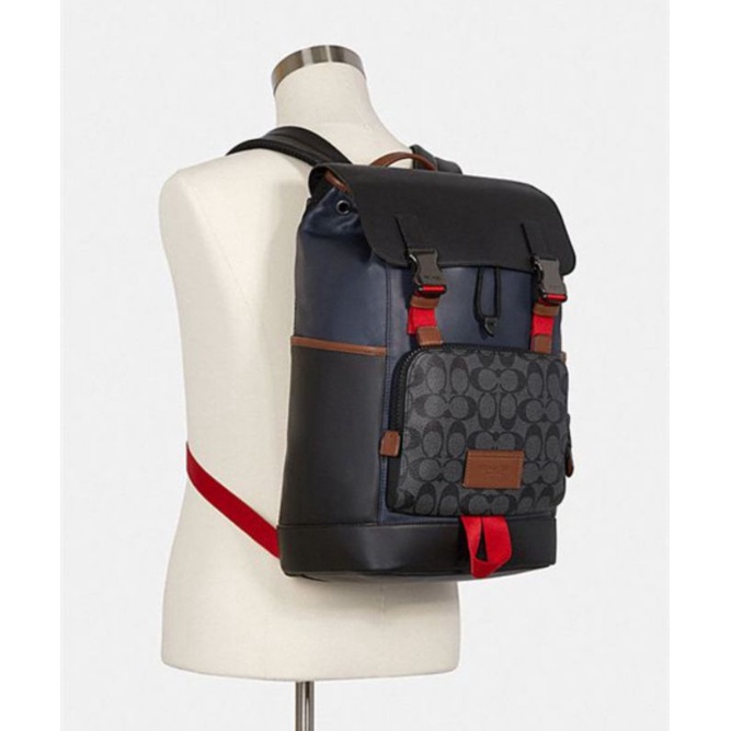 Coach Classic Color Block Track Backpack (C4139)