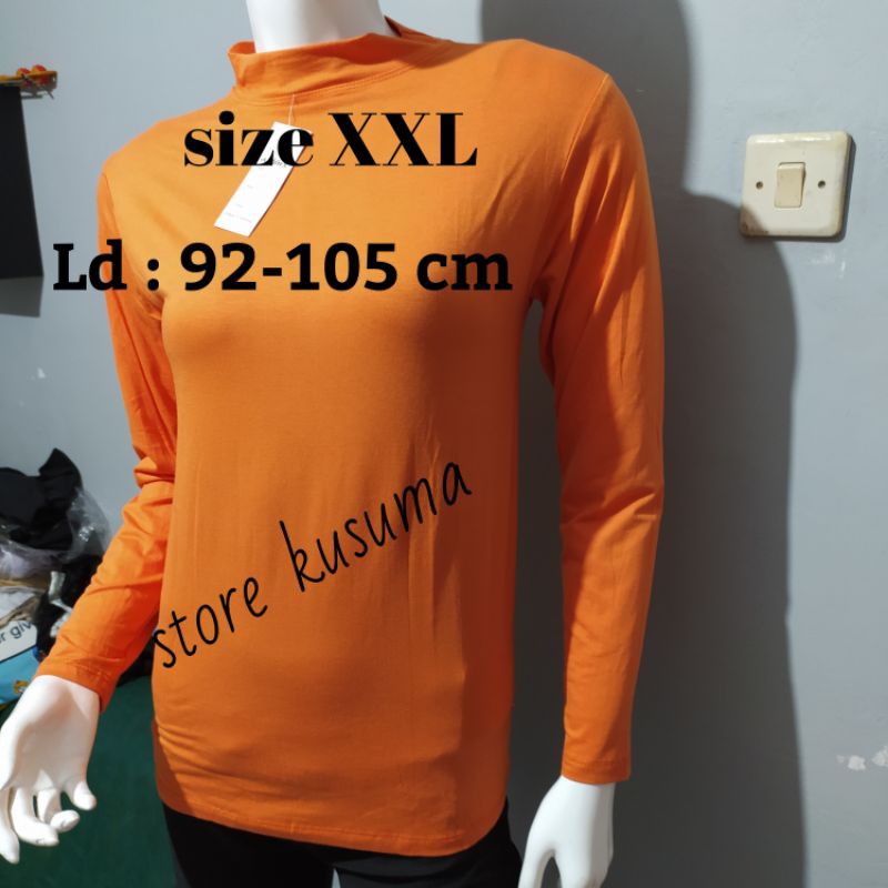 Manset Baju ukuran XXL Ld: 92-105 bahan Spandek Rayon