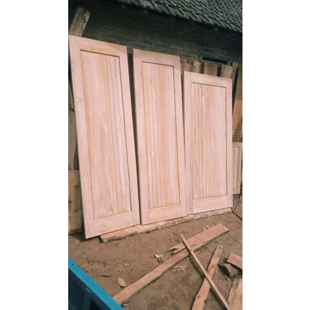 daun pintu rumah bahan kayu mahoni rapi meubel jepara