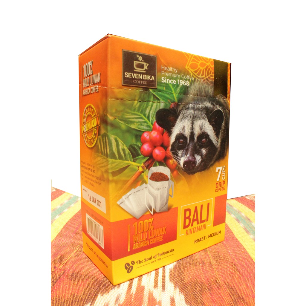 

Drip Coffee Wild Luwak Pure Arabica Bali Kintamani 7 Cups