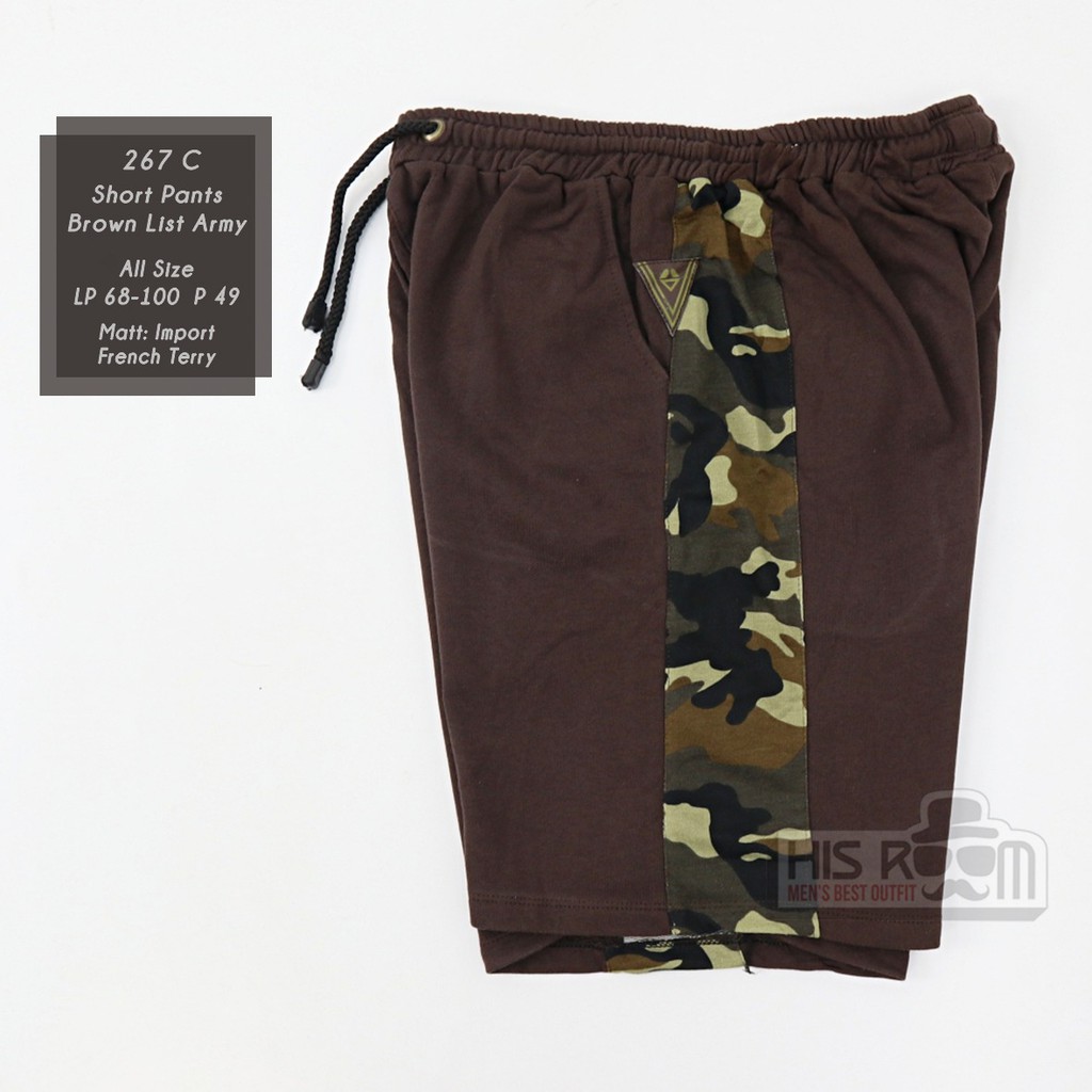 HSRM - Celana Pendek Pria Celana Boxer Pria Celana Pendek Cowok Santai Short Pants Pria 267