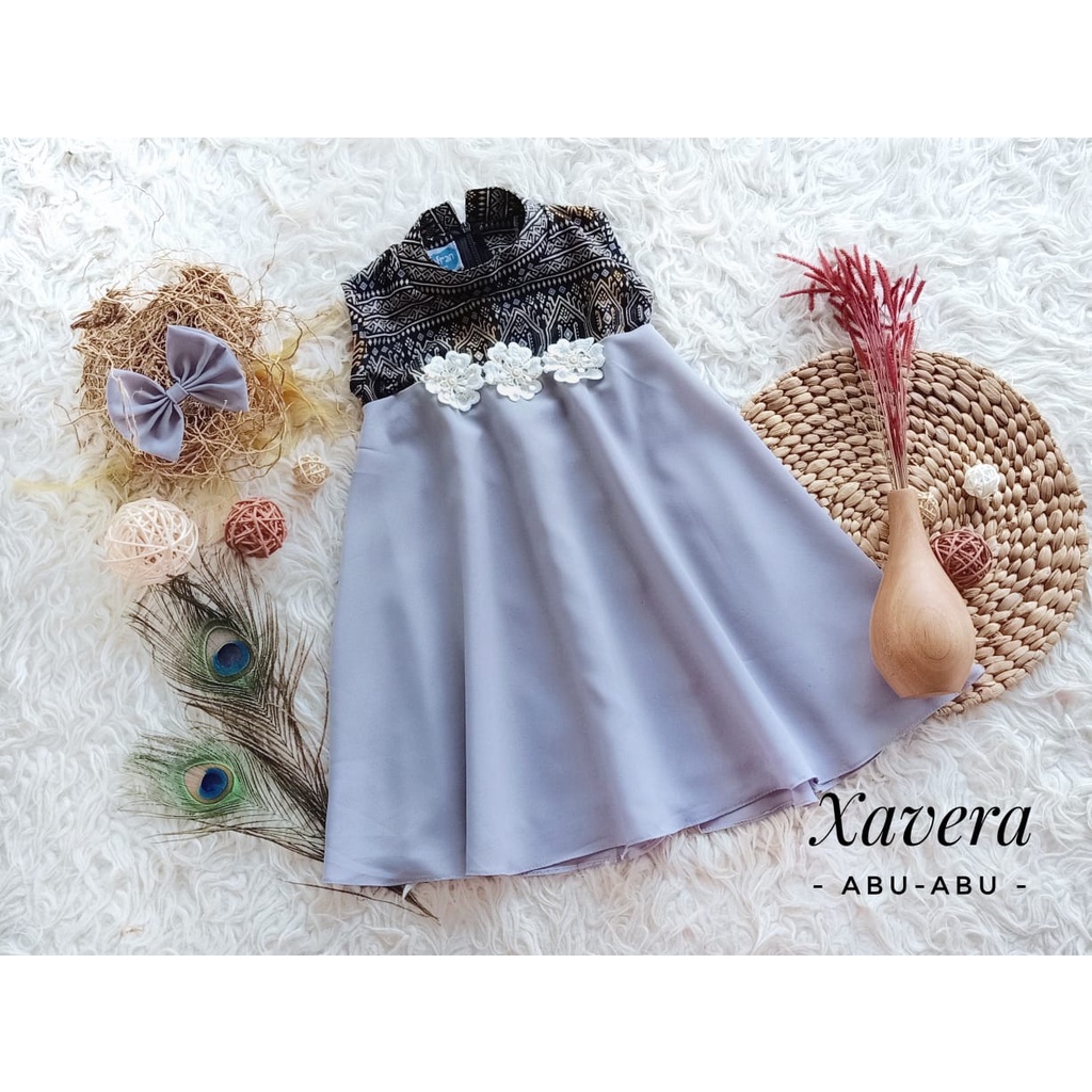 Dress Xavera Anak Unik/Gaun Pesta/Dress Anak