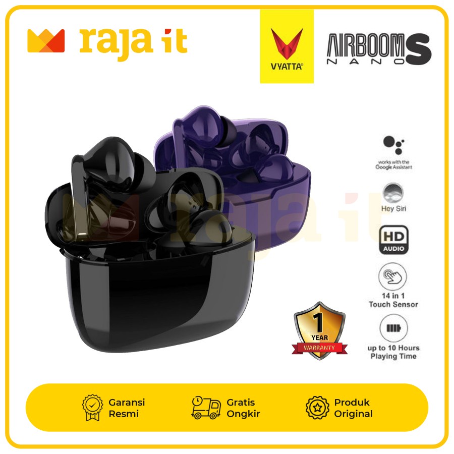 VYATTA Airboom Nano S TWS Bluetooth Earphone Super Slim Headset