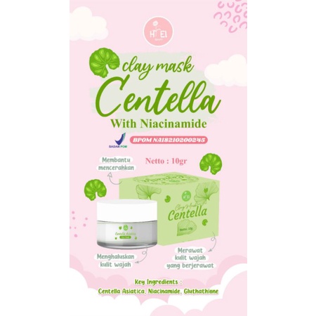 CENTELLA CLAY MASK HIEL BEAUTY 10GRAM CLAY MASK CENTELLA HIEL BEAUTY CLAY CENTELLA