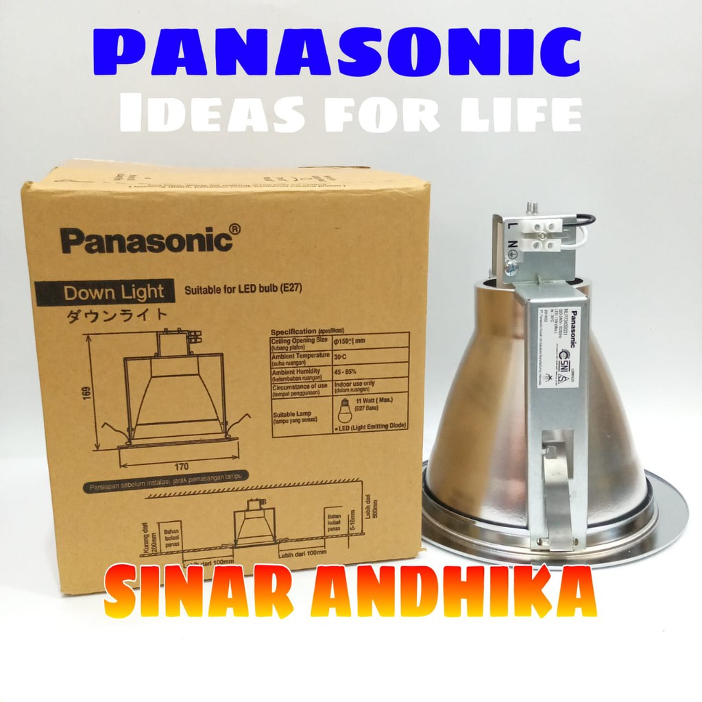 DOWNLIGHT L SERIES SILVER FROSTED 5 INCH PANASONIC NLP 73432