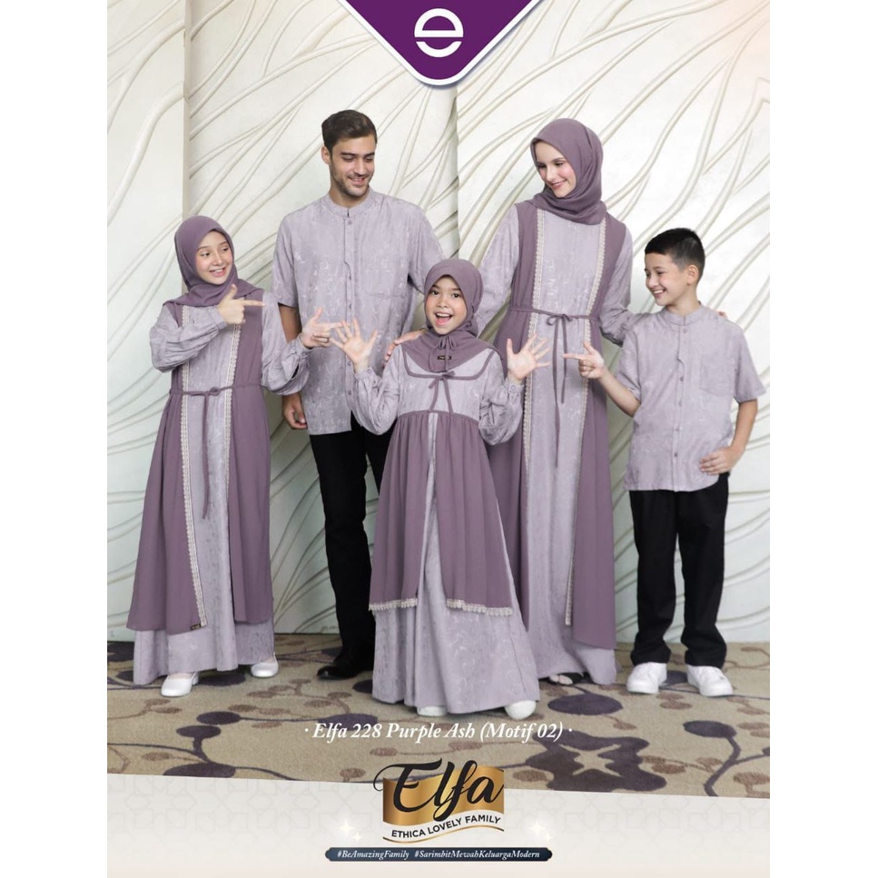 ETHICA KAGUMI 234 PURPLE ASH/ GAMIS DEWASA/ DAMIS BUSUI/ GAMIS PESTA