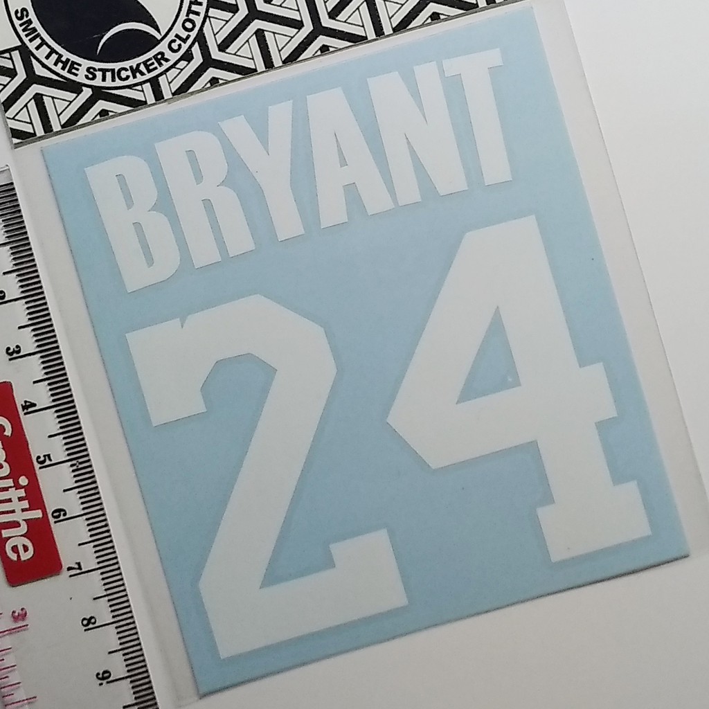 Stiker Kobe Bryant 24 Logo Cutting Sticker untuk aksesoris Motor Mobil