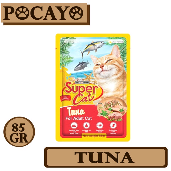 Super Cat Pouch Adult Tuna 85gr