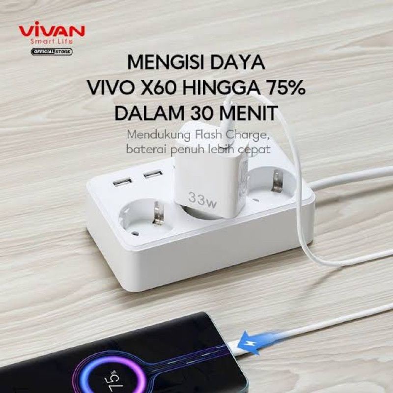 [VIVAN 33Watt] ADAPTER CHARGER 33W FLASH CHARGE SMART PROTECTION POWER CHARGER 33WATT VIVAN