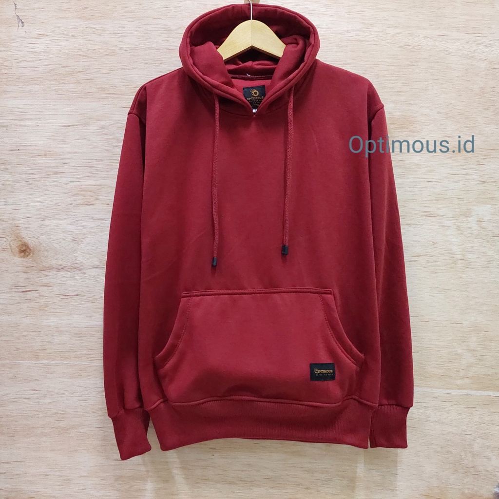 jaket hoodie tebal polos premium pria wanita distro original