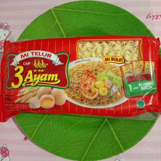 

mie telur cap 3 ayam mie bulat 200gr