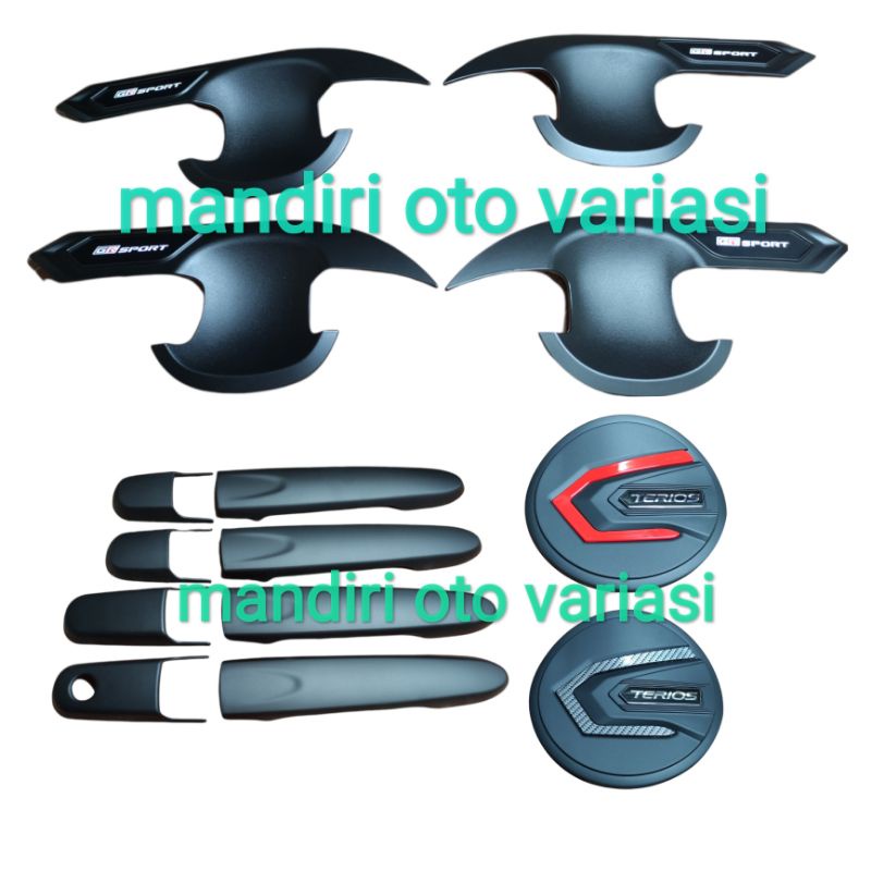Paket outer handle tank cover all new terios 2021 GR Sport handle standard variasi eksterior mobil