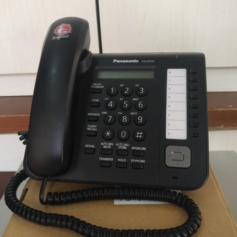 Telepon Panasonic KX-DT521- Hitam