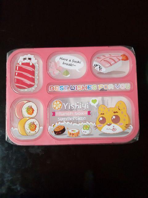 Kotak Makan Kotak Bekal 6 Sekat Lunch Box Yooyee