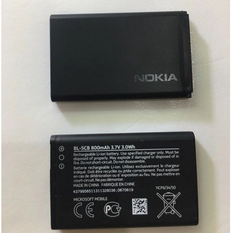 Jual BATERAI NOKIA TIPE BL-5CB 800MAH | Shopee Indonesia