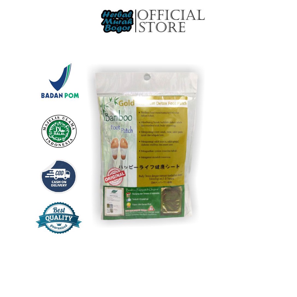 Koyo Kaki Bamboo Gold Original BAMBOO FOOT PATCH (V-Bos) {2 pcs} Ori