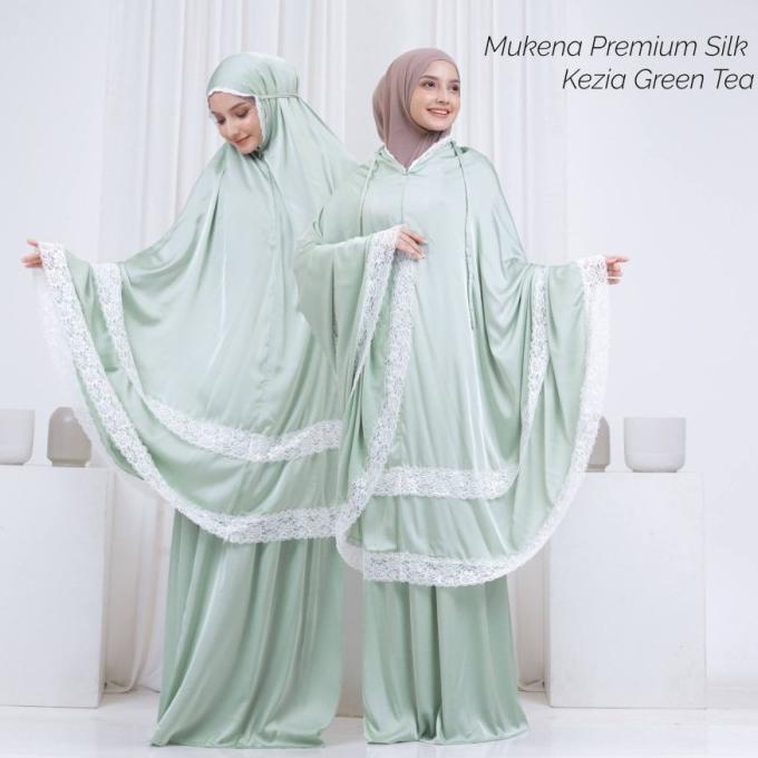 MUKENA RESLETING PONCO MOTIF BALI PUTIH DEWASA W8N8 RENDA RAYON 2IN1 DFGF47524