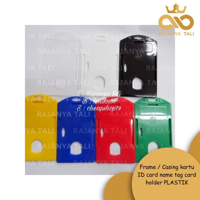 Frame / Casing kartu ID card name tag card holder PLASTIK Psbb