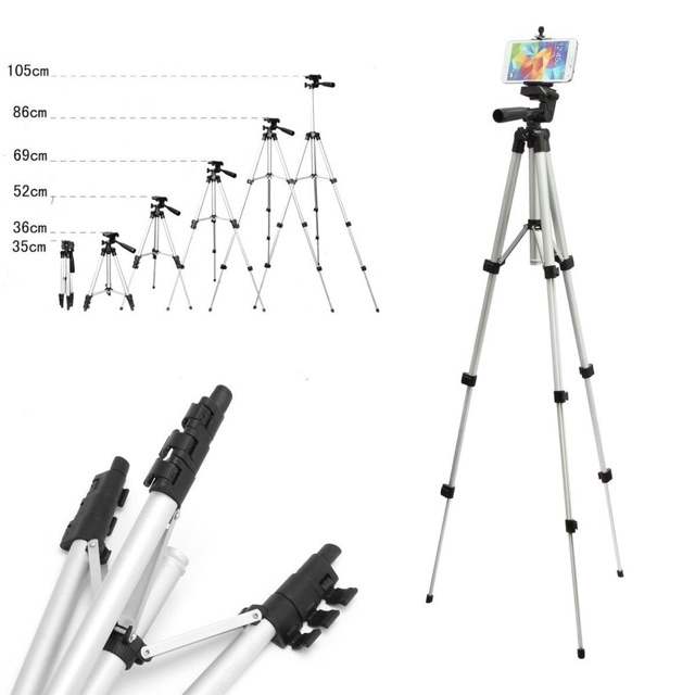 (JC) TRIPOD 1 METER HOLDER U WEIFENG WT 3110A FULL SILVER -3120A FULL BLACK PRODUK KITA SESUAI DI GAMBAR