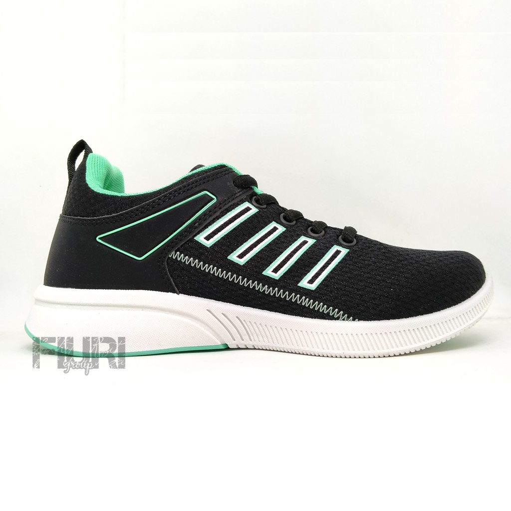 FIURI - ANDO ORIGINAL - DYNA 37-40 HITAM TOSCA - SEPATU SNEAKERS SPORT KANVAS SOL KARET ANAK PEREMPUAN - SEPATU KETS FASHION TRENDY WANITA DEWASA - SEPATU OLAHRAGA LARI FITNES SENAM KERJA KULIAH BERTALI CEWEK MURAH PROMO DISKON BONUS KAOS KAKI