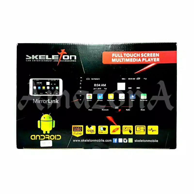 Head Unit Android Double Din Skeleton SKT-8189 9&quot;