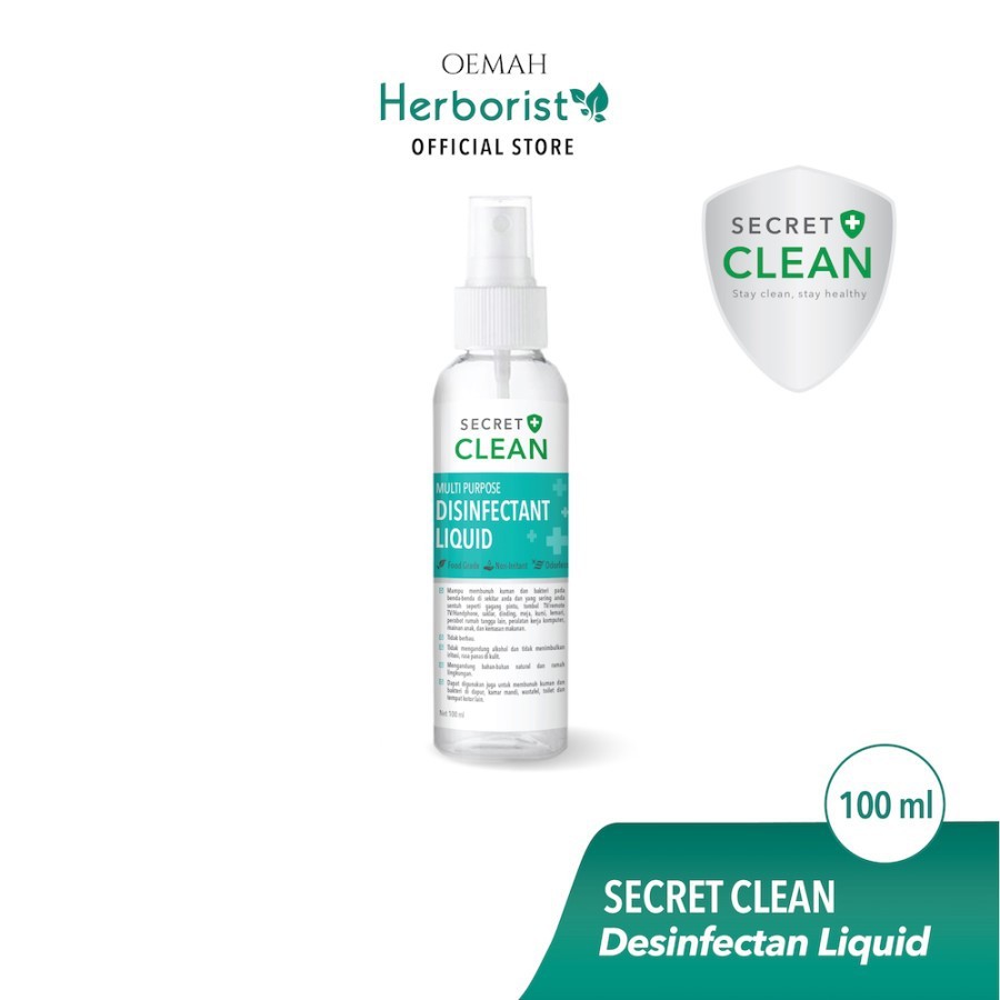 Secret clean spray semprot disinfectan liquid 100 ml