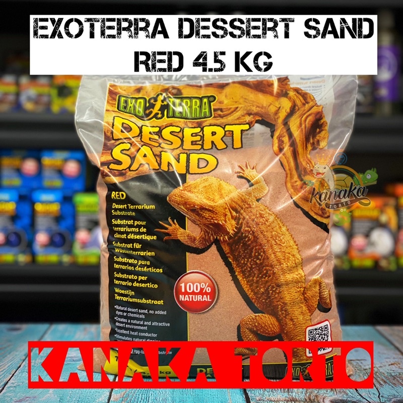 Exoterra Dessert Sand Red 4.5 Kg Alas Kandang Bearded Dragon Uromastyx