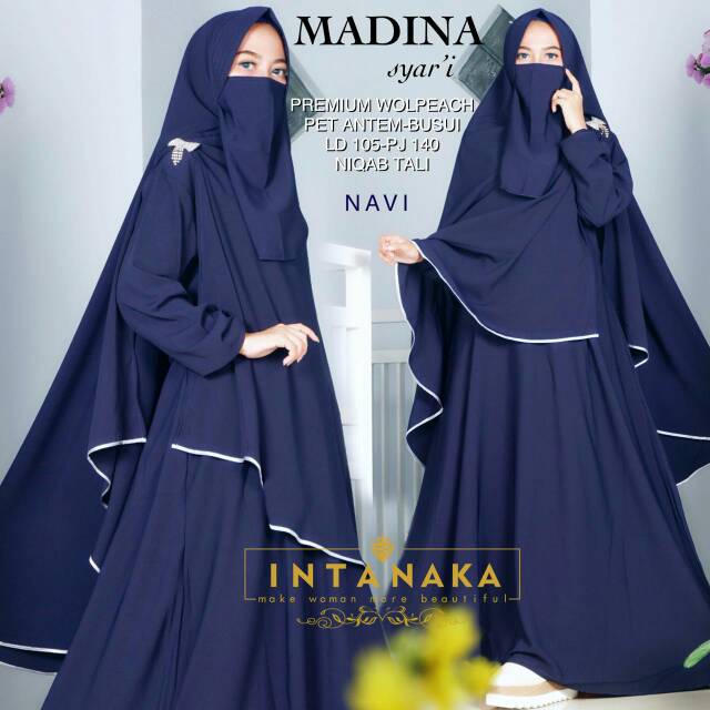 Gamis Syari Wolfis Premium Madina Ori Intanaka
