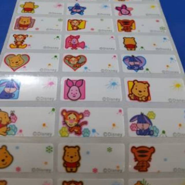 

label nama premium ORI WHITE POOH SIZE L