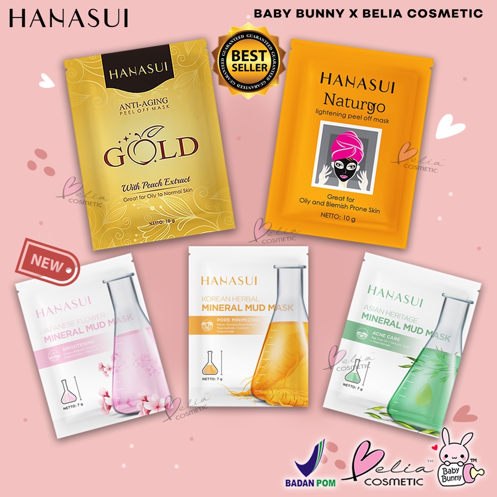 ❤ BELIA ❤ HANASUI Peel Off Masker | Hitam Komedo | BPOM