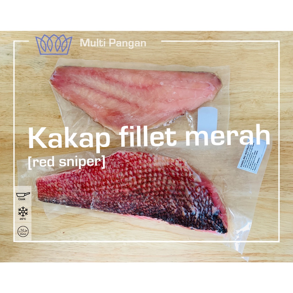 

Ikan kakap merah fillet skin on