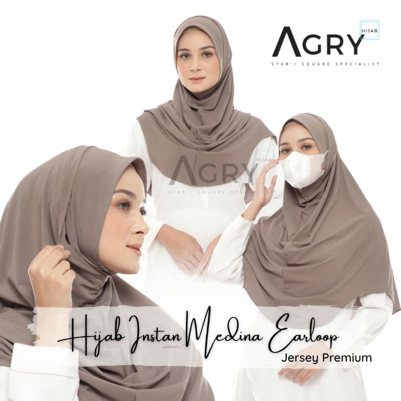 ᴀɢʀʏ Hijab Instan Slip In Jersey Premium