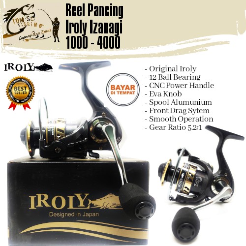 Reel Pancing Iroly Izanagi 1000-4000 (12+1Bearing) Power Handle