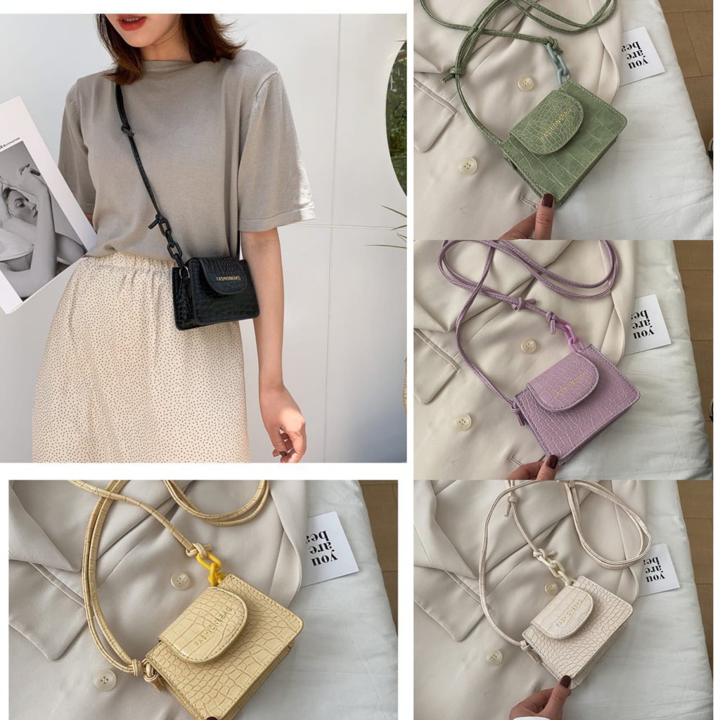 Rowling (Tas-113) SlingBag Mini Fashion Terbaru Wanita Import  - Wanita Casual Selempang High Quality