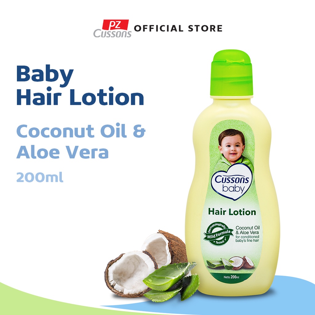 Cussons Baby Hair Lotion Coconut Oil & Aloe Vera - Losion Rambut Bayi 200ml