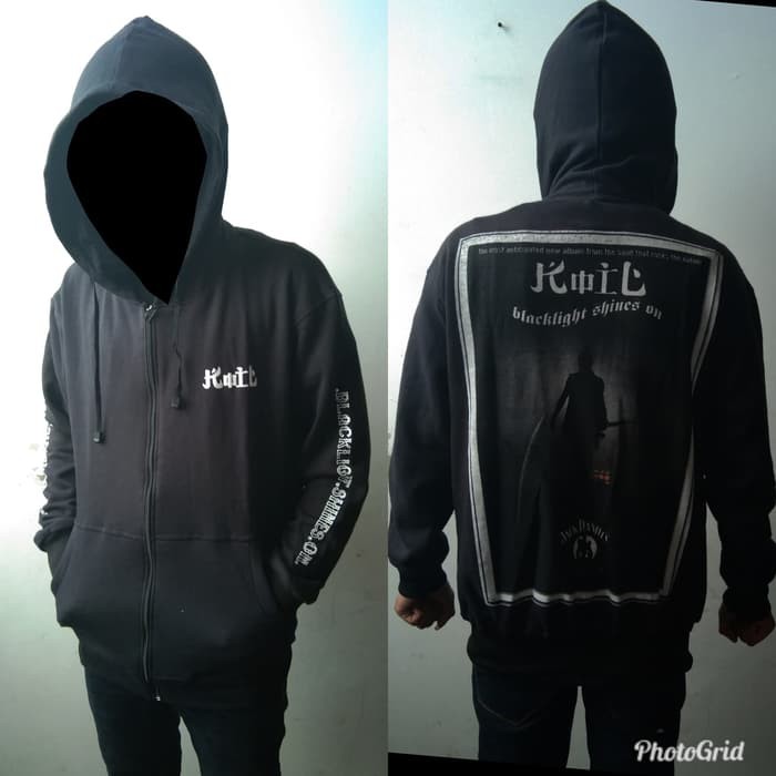 JAKET METAL HITAM CASUAL DISTRO Slayershop