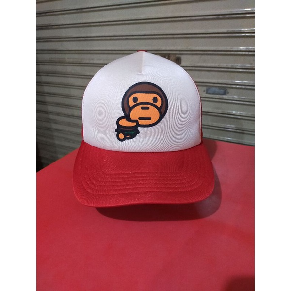 Topi Trucker Bape Second Original